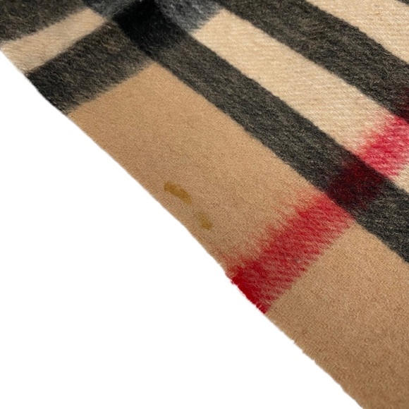 🌺BURBERRY Nova Check Cashmere wool Scarf 🧣BB2 - Picture 9 of 10